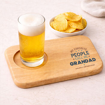 Grandad's Wooden Tea/Beer And Biscuit Father's Day Gift, 4 of 6