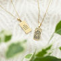 Personalised Strength Tarot Card Necklace, thumbnail 2 of 6