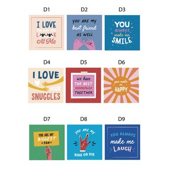 Personalised Couples Reasons Why I Love You Mini Prints, 6 of 10