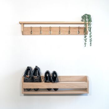 Oak Shoe Rack, Shoe Storage, Wooden Shoe Rack, 11 of 11