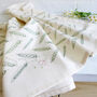 Pea Pods Printed Cotton Tea Towel, thumbnail 3 of 6