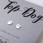 Top Dog Sterling Silver Paw Print Earrings, thumbnail 4 of 9