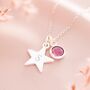 Personalised Star Birthstone Necklace, thumbnail 5 of 11