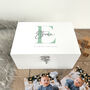 Personalised Initial Baby White Keepsake Box Three Sizes, thumbnail 3 of 11