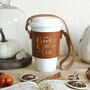 Coffee Cup Sleeve, Books And Coffee Or Books And Tea, thumbnail 4 of 6