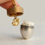 Acorn Squirrel Locket With Personalised Message, thumbnail 2 of 12