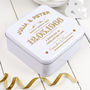 Personalised Wedding Keepsakes Tin Box, thumbnail 3 of 6