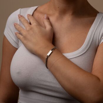 Womens Silver 5mm Cuban Bracelet, 3 of 9