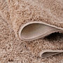 The Rugs Plain Beige Shaggy Rug, thumbnail 5 of 12