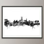 Tewkesbury Skyline Cityscape Art Print, thumbnail 3 of 7