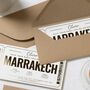 Personalised Marrakech Boarding Pass Gift Voucher, thumbnail 8 of 9