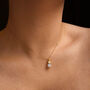 Moonstone Owner Necklace And Pet Collar Charm Set, thumbnail 3 of 7