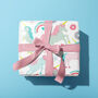 Unicorns And Doughnuts Wrapping Paper, Gift Wrap, thumbnail 2 of 4