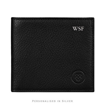 Personalised Men's Leather Wallet 'Vittore Soft Grain', 9 of 12