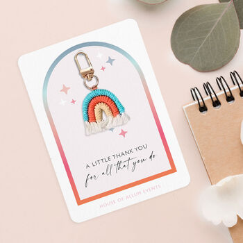 Thank You Keyring Gift For Teacher And Nursery Staff, 4 of 7