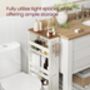 Four Tier Slim Storage Trolley Kitchen Cart, thumbnail 3 of 6