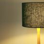 Linen Forest Green Lampshade, thumbnail 5 of 9