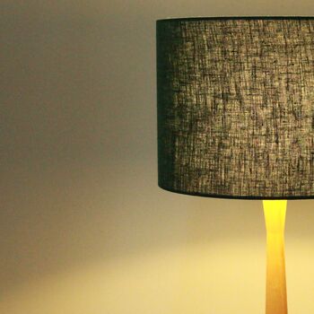 Linen Forest Green Lampshade, 5 of 9