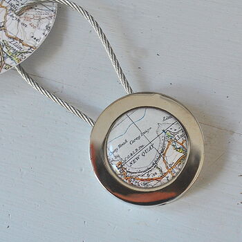Map Keyring With Personalised Tag, 3 of 5