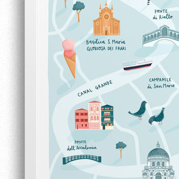 Personalised Venice City Map Print, 6 of 7