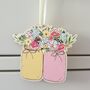 Wooden Flowers Hanging Decoration Birthday Gift Idea, thumbnail 1 of 10