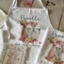 Personalised Apron, Watercolor Pink Baking Gift, thumbnail 6 of 12