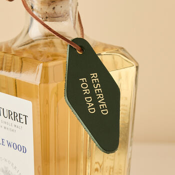 Personalised Leather Diamond Bottle Tag, 2 of 9