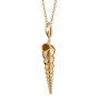 18ct Gold Spire Shell Charm Necklace, thumbnail 2 of 6