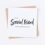 Special Friend Wedding Bridal Card, thumbnail 1 of 4