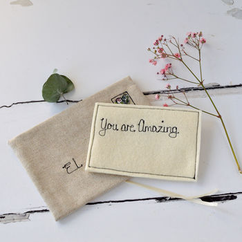 Personalised Embroidered Love Note, 8 of 12