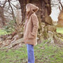 Freya Merino Wool Fleece Jacket In Camel, thumbnail 6 of 8