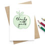 Personalised Apple Thank You Card, thumbnail 2 of 2