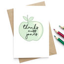 Personalised Apple Thank You Card By Studio Thirty Two ...