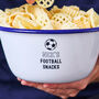 Football Gift Personalised Snack Bowl, thumbnail 2 of 2