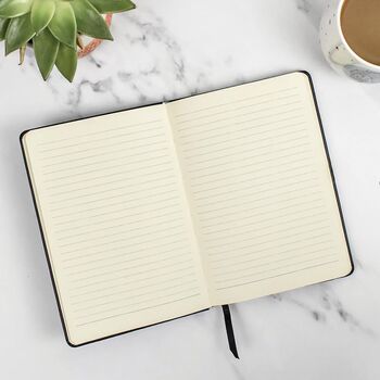 Personalised Black Notebook, 3 of 4