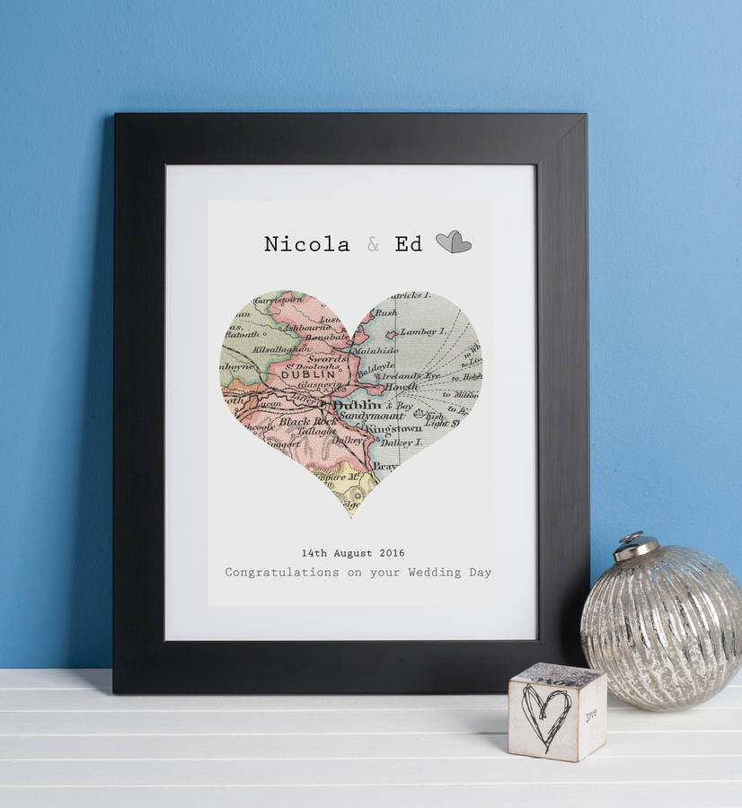 special place map wedding or anniversary print by lisa marie designs ...