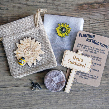 Pocket Full Of Sunshine … Mini Sunflower Kit, 2 of 4