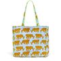Quilted Tote Bag | Blue Tiger, thumbnail 2 of 3