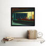 Edward Hopper Nighthawks Iconic Painting Wall Art Print, thumbnail 2 of 3