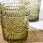 Set Of Four Palmas Green Tumblers, thumbnail 3 of 4