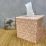 Wooden Tissue Box Cover Coral Art Deco, thumbnail 1 of 3