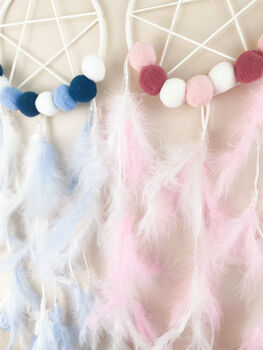 Pink And Blue Star Dream Catcher For Girls And Boys, 4 of 6