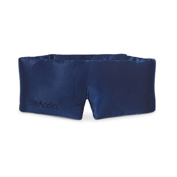 Silk Addict 100% Mulberry Silk Weighted Sleep Mask Navy, 8 of 8