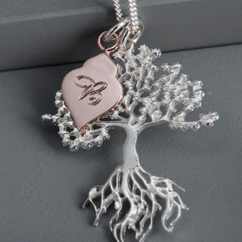 Personalised Sterling Silver Tree Of Life Necklace, 5 of 7