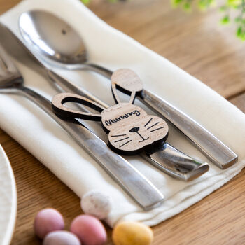Personalised Easter Place Cards Bunny Head, 2 of 5