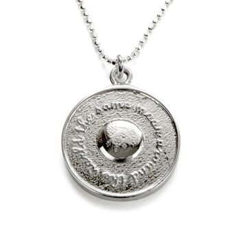 Sterling Silver Full Moon Graduation Or 21st Necklace, 3 of 4