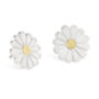 Daisy Earrings In Silver And 18ct Gold, thumbnail 4 of 7