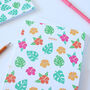 Tropical Monstera And Hibiscus Notebook, thumbnail 5 of 5