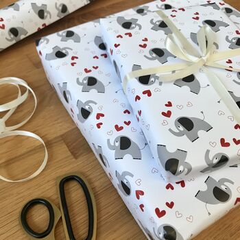 Elephant Wrapping Paper Or Gift Wrap Set, 3 of 12