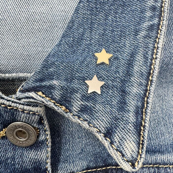 Modesty Pin, Star Shaped Modesty Pin, Star Little Brooch, 3 of 6